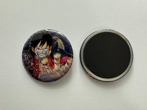One Piece Pins and Magnets